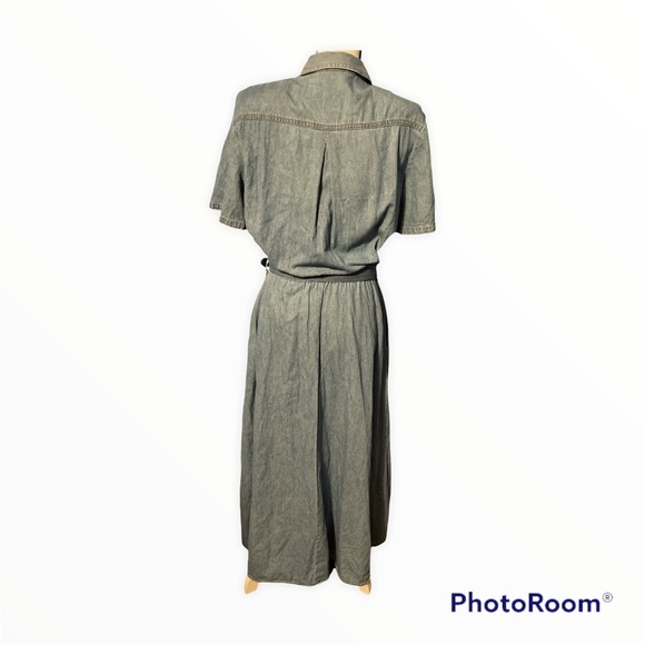 D. Frank Vintage Denim & Western Button Up Dress Sz 12 - Picture 2 of 10
